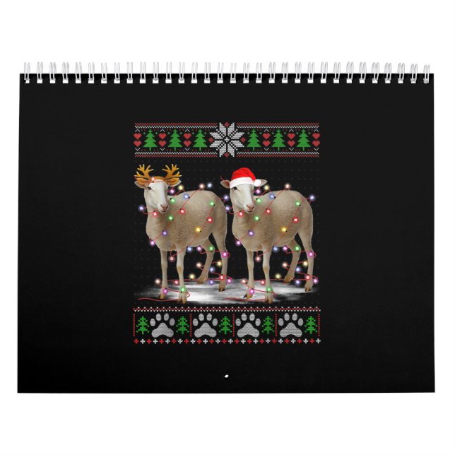 Får Julgran Ljus | Santa Animal Gift Kalender (Omslag)