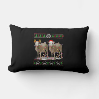 Får Julgran Ljus | Santa Animal Gift Lumbarkudde