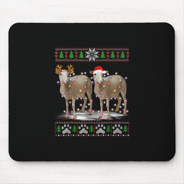 Får Julgran Ljus | Santa Animal Gift Musmatta (Framsidan)