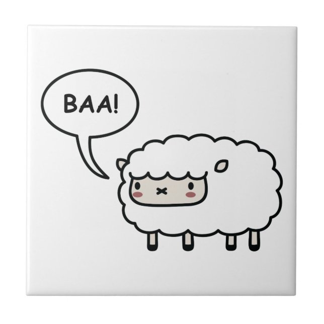 Får! Kakelplatta (Framsidan)