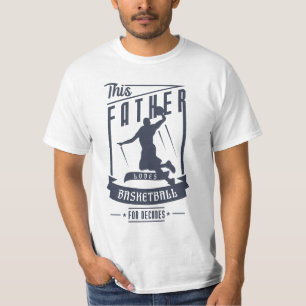 Far Kärlek basketboll för Fars dag-gåva T Shirt