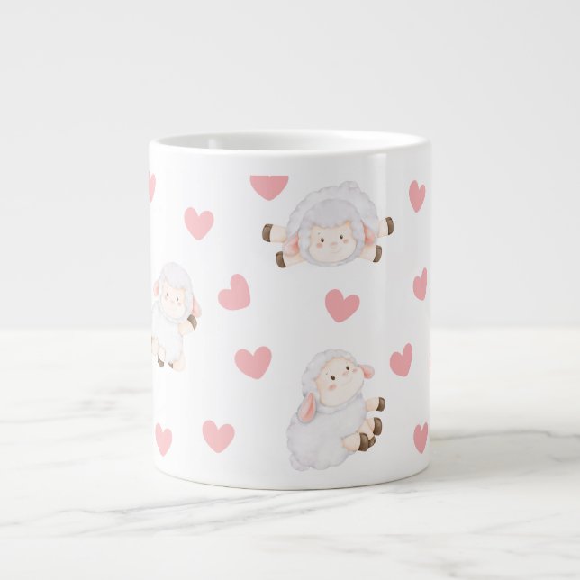 Får kärlek jumbo mugg (Framsidan)