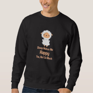 Får Kawaii Lång Ärmad Tröja