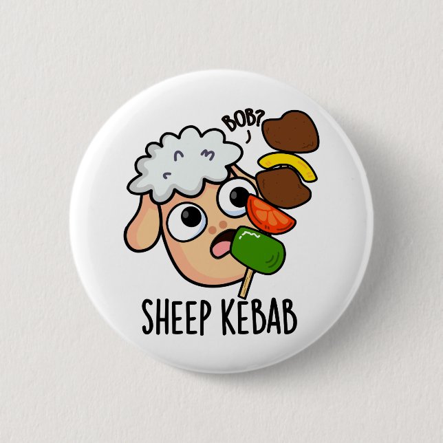 Får Kebab Rolig Shish Kebab Puns  Knapp (Framsida)