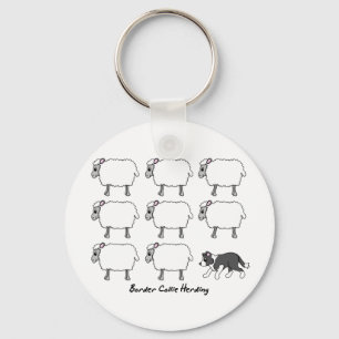 Får Keychain för gränsColliesamlare Nyckelring