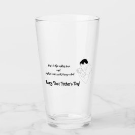 Far Kissing Baby, Lycklig First Fars dag, Glaskopp