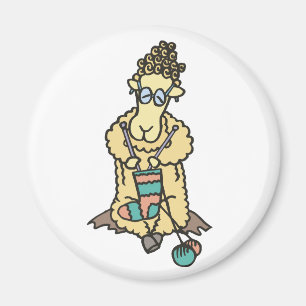 Får Knitting Magnet