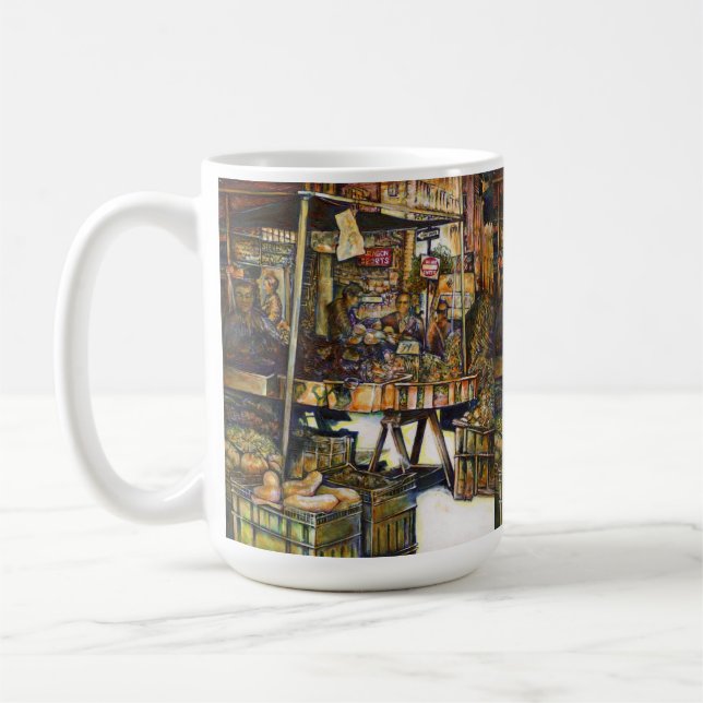 Får kreativiteten att glänsa ännu starkare kaffemugg (Vänster)
