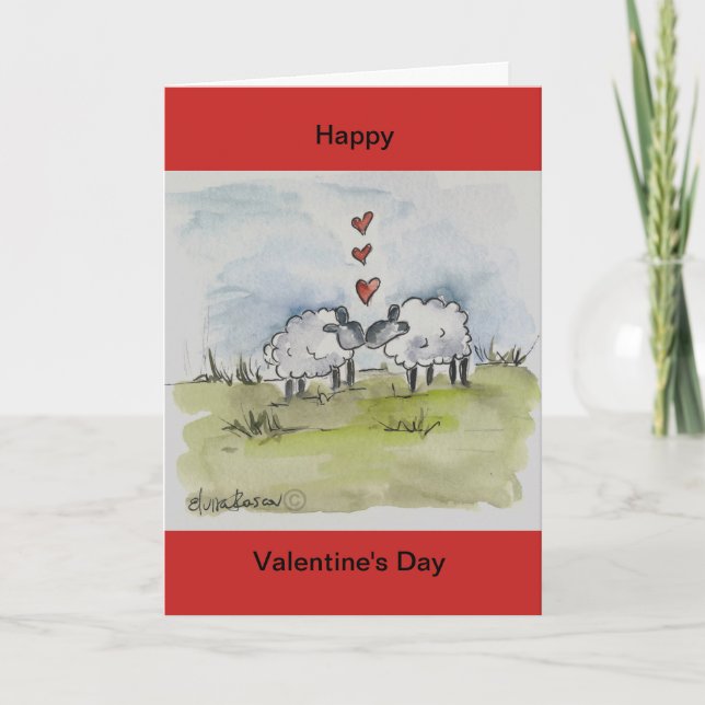 Får kyssas helgkort (Framsida)