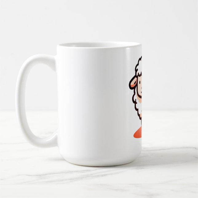 Får, lamm, Tecknad Kaffemugg (Vänster)