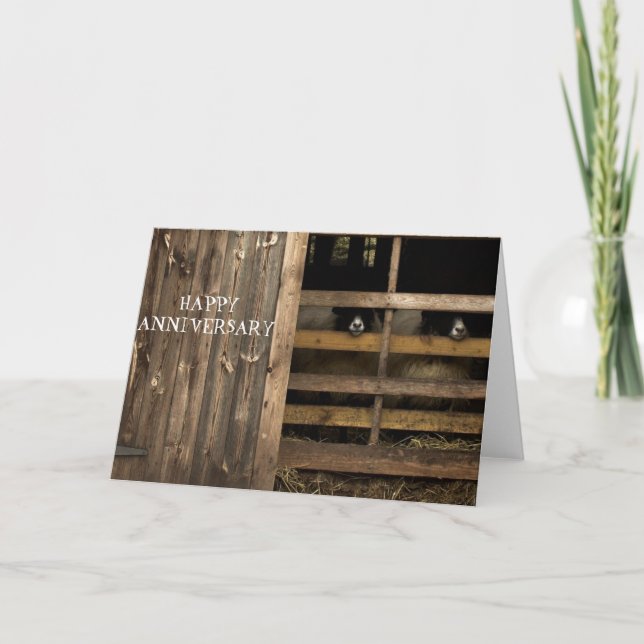 Får- Lycklig-årskort Kort (Framsida)