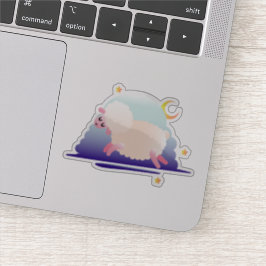 Får lycklig Måne Klistermärken