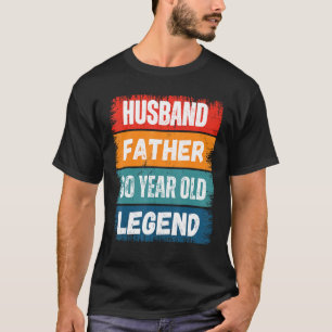 Far Make 80 ÅR GAMLA Legend Proud Pappa Retro T Shirt