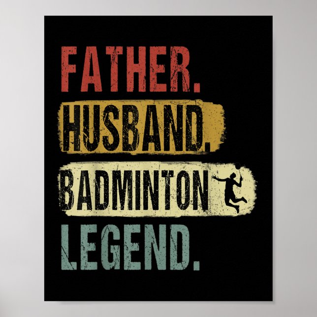 Far Make Badminton Legend Badminton Pappa Fath Poster (Framsidan)