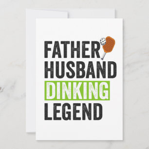 Far Make Dinking Legend Funny Pickleball Pappa Julkort