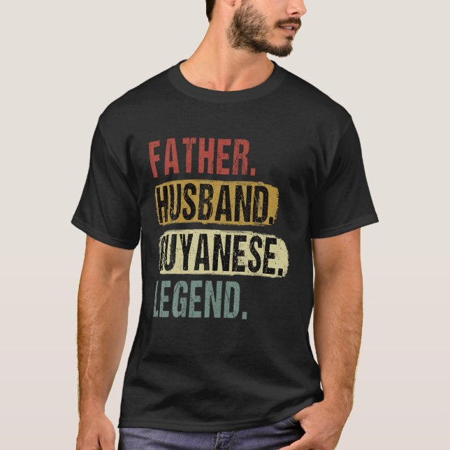 Far Make Guyanese Legend Guyana Pappa Far s T Shirt (Framsida)