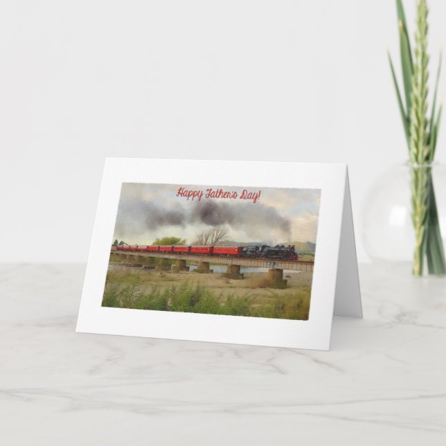 Far målade tåg kort (Framsida)