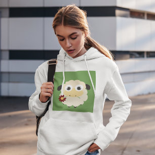 Får med blommiga hodie t shirt