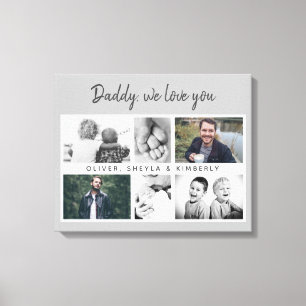 Far med Kids and Family Pappa Photo Canvas
