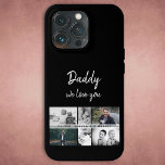 Far med Kids and Family Pappa Photo Collage<br><div class="desc">Far med Kids and Family Pappa Photo Collage iphone case. Samla 6 foton, far's namn med ett sött meddelande i ett trendig vitt skript och namn med barn som täcker över bilderna. Lägg till dina 6 favoritfoton i familjen. Söt keepy och en gåva till födelsedag, Far dag eller jul för...</div>