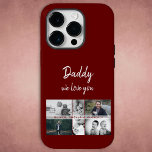 Far med Kids and Family Pappa Photo Collage<br><div class="desc">Far med Kids and Family Pappa Photo Collage iphone case. Samla 6 foton, far's namn med ett sött meddelande i ett trendig vitt skript och namn med barn som täcker över bilderna. Lägg till dina 6 favoritfoton i familjen. Söt keepy och en gåva till födelsedag, Far dag eller jul för...</div>