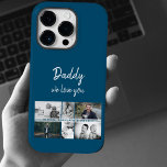 Far med Kids and Family Pappa Photo Collage<br><div class="desc">Far med Kids and Family Pappa Photo Collage iphone case. Samla 6 foton, far's namn med ett sött meddelande i ett trendig vitt skript och namn med barn som täcker över bilderna. Lägg till dina 6 favoritfoton i familjen. Söt keepy och en gåva till födelsedag, Far dag eller jul för...</div>
