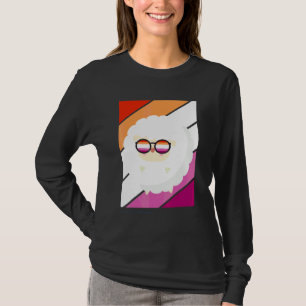 Får med stolthet lesbisk flagga Lgbtq stolt allier T Shirt