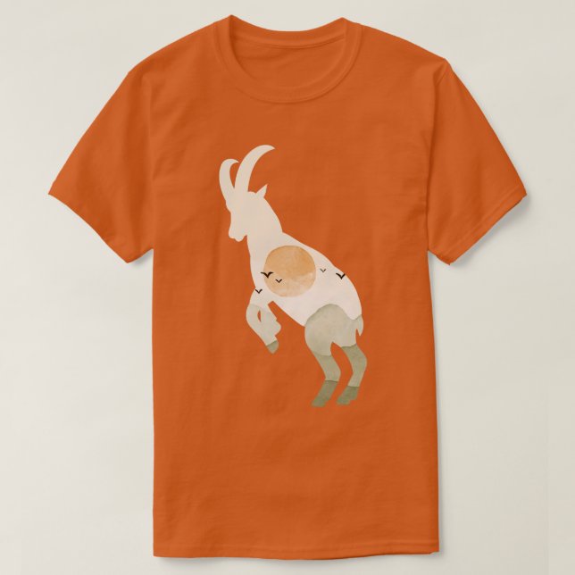 Får med stor horn 1 t shirt (Design framsida)