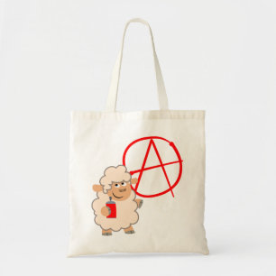 Får med Tecknad i cute Rebellious Bag Tygkasse