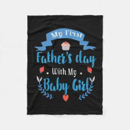 Far mitt första Fars dag med min Flicka Fleecefilt