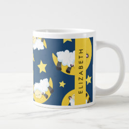 Får Mönster, får, får, Måne, ditt namn Jumbo Mugg