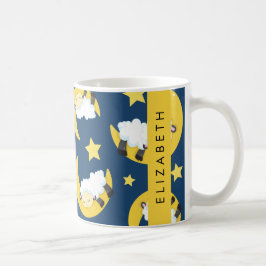 Får Mönster, får, får, Måne, ditt namn Kaffemugg
