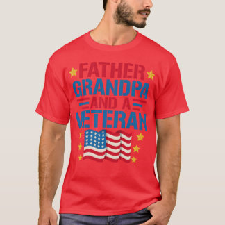 Far morfar och veteran rolig t shirt