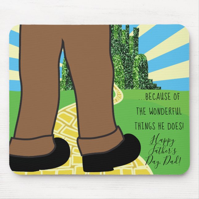 Far Mousepad för underbart Sak gör han det. Musmatta (Framsidan)