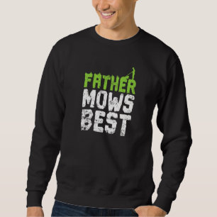 Far Mower Mower Bästa Fars dag Gräsmatta Mower Lång Ärmad Tröja
