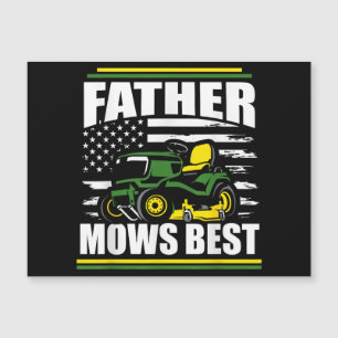 Far Mows Best Funny Gräsmatta Mower American Flagg