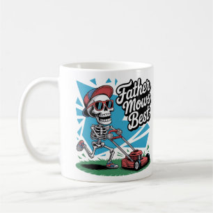 Far Mows Best Skeleton Pappa Mugg