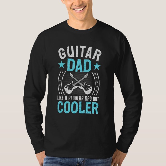 Far Music - Guitar Pappa som ett vanligt Pappa men T Shirt (Framsida)