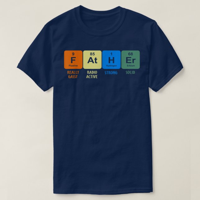 Far: Noble Inslag Science Chemistry Far T Shirt (Design framsida)