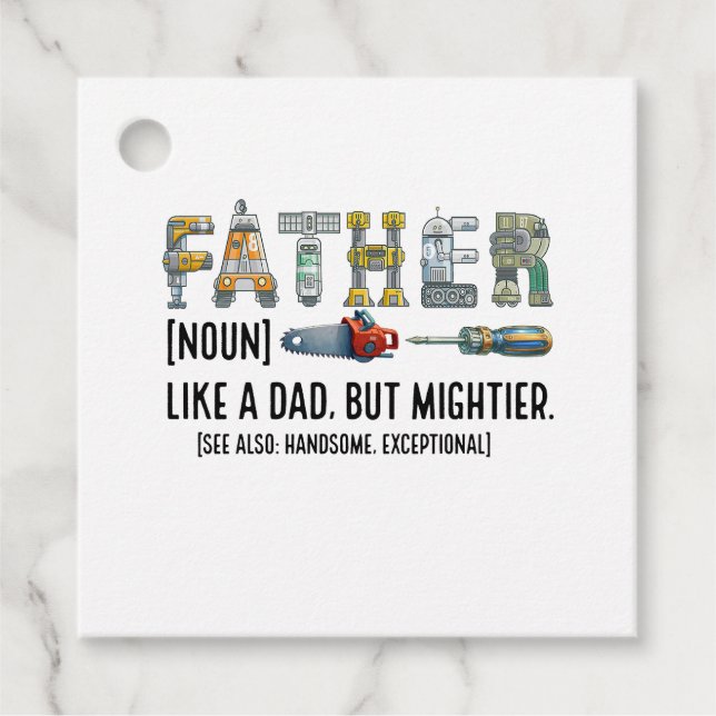 Far Noun Gåvor Etiketter (Framsida)