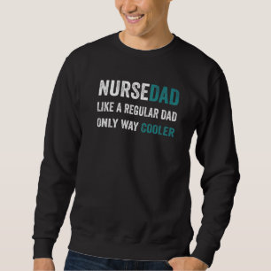 Far Nurse Pappa Fars dag Idea Lång Ärmad Tröja