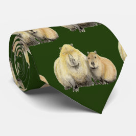 Far och Baby Capybara Neck Tie Slips