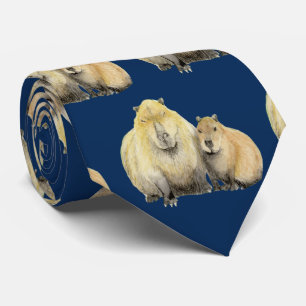 Far och Baby Capybara Neck Tie Slips