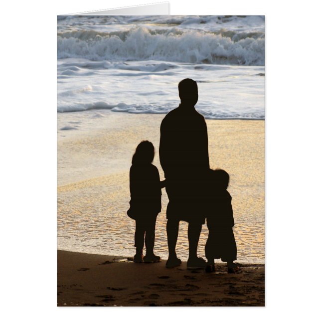 Far och barn hälsningskort (Framsidan)