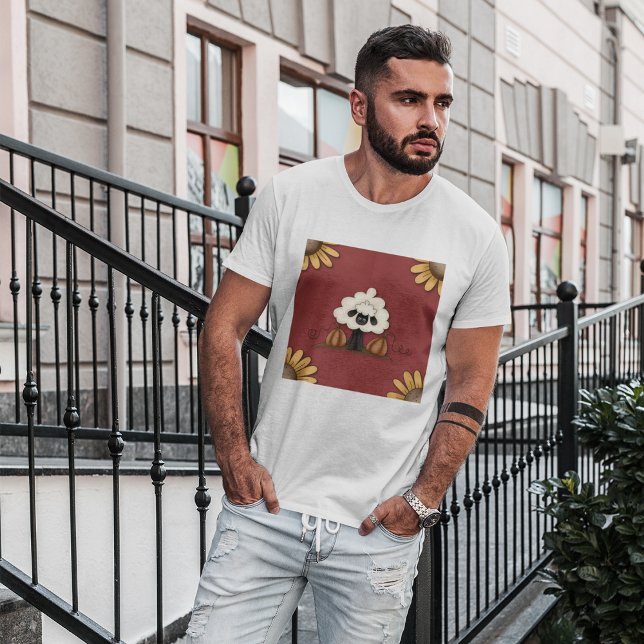 Får och blommor t shirt (Skapare uppladdad)