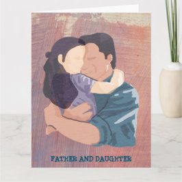 FAR OCH DAUGHTER HUG CARD KORT