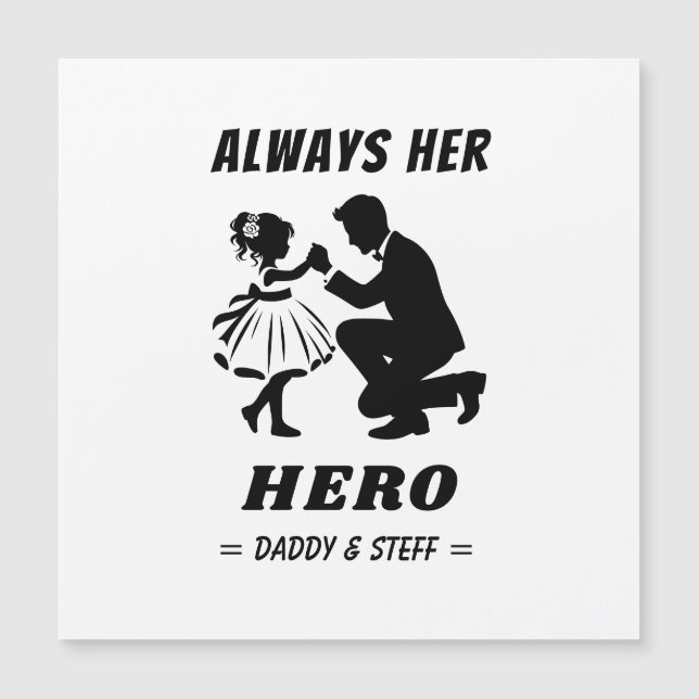 Far och dotter - alltid Hennes Hero (2) (Framsida)