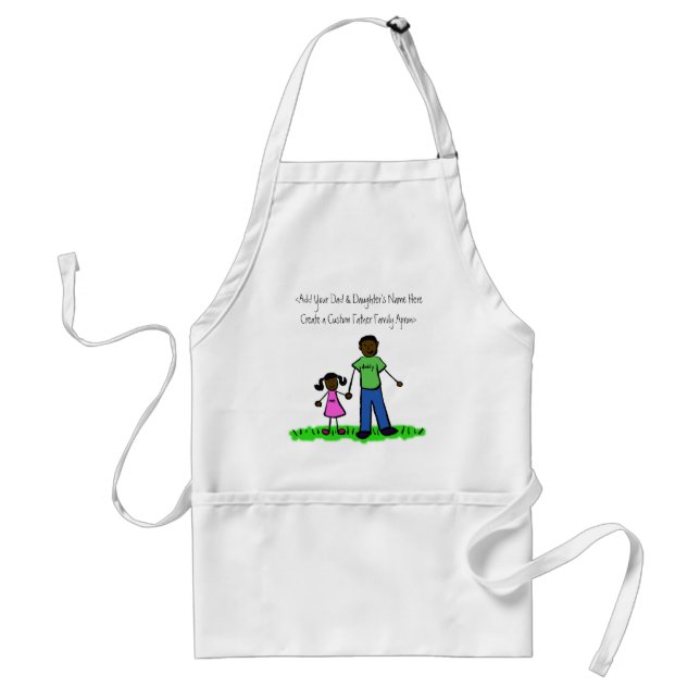 Far och Dotter Anpassningsbar Apron Förkläde (Framsidan)