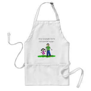 Far och Dotter Anpassningsbar Apron Förkläde