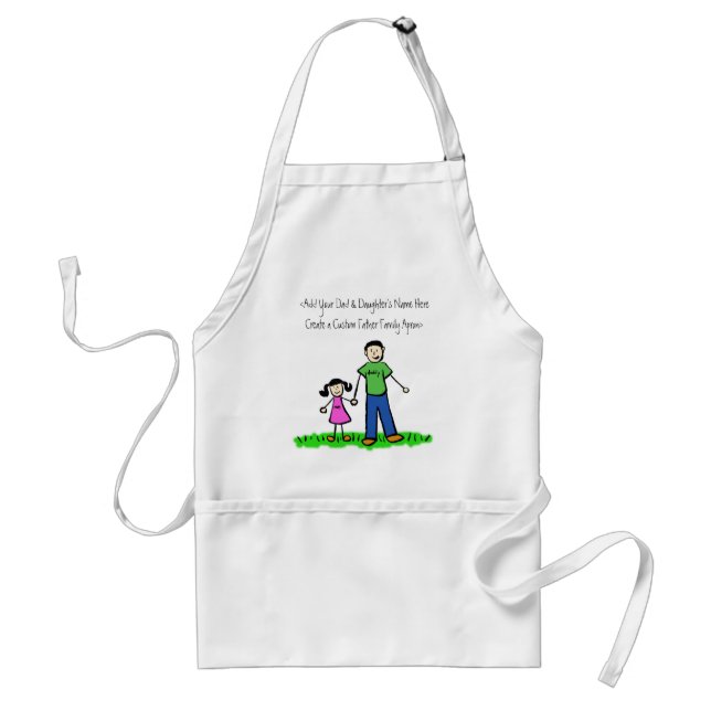 Far och Dotter Anpassningsbar Apron Förkläde (Framsidan)